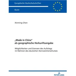 Chen:«Made in China» als geographische, Fachbücher von Xinming Chen