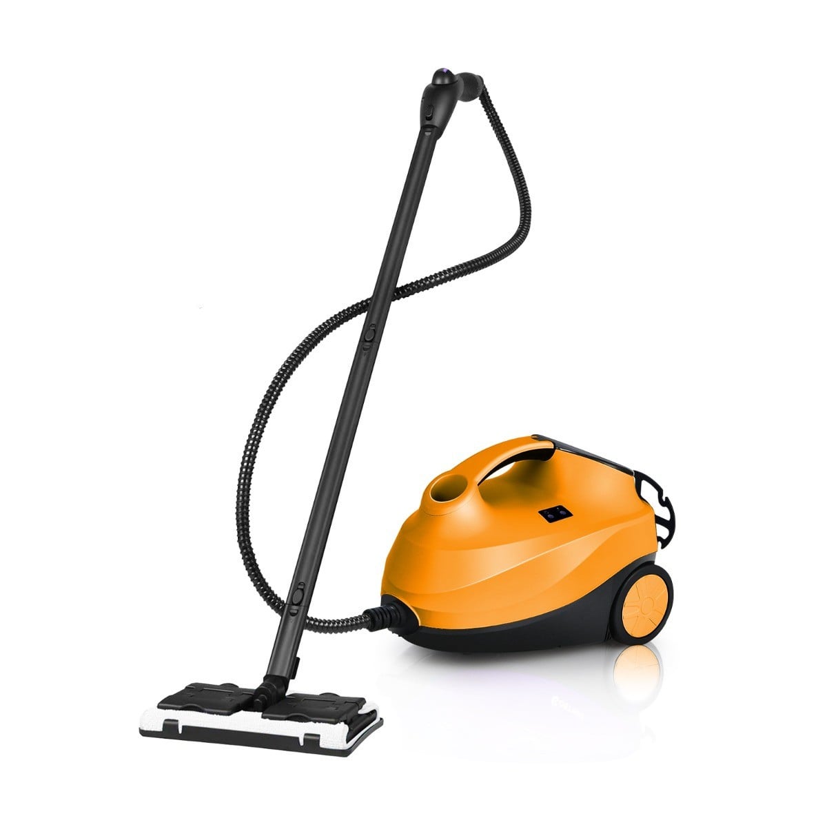 Costway Multifunctionele Stoomreiniger met 20 Accessoires, 2000 W, 15 Liter Tank, Oranje