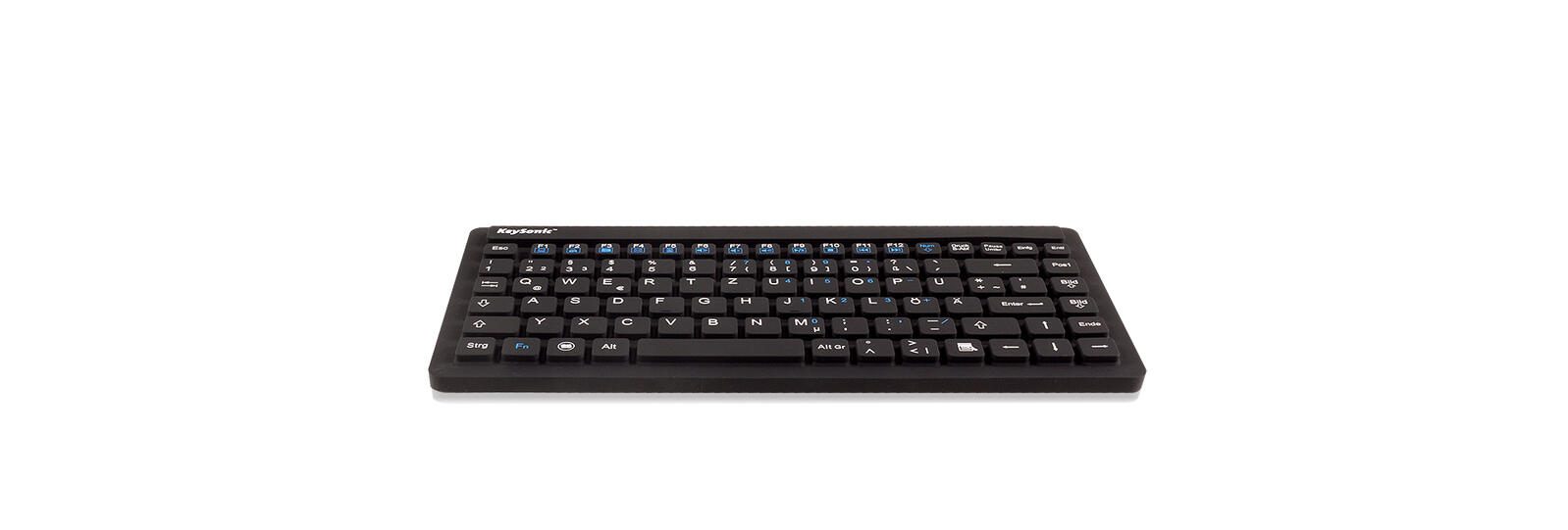 KeySonic KSK-3230IN kabelgebundene Mini Tastatur - QWERTY UK - schwarz 28100