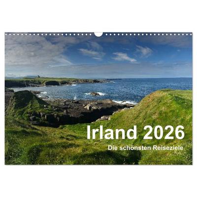Irland 2026 - Die schönsten Reiseziele (Wandkalender 2026 DIN A3 quer), CALVENDO Monatskalender