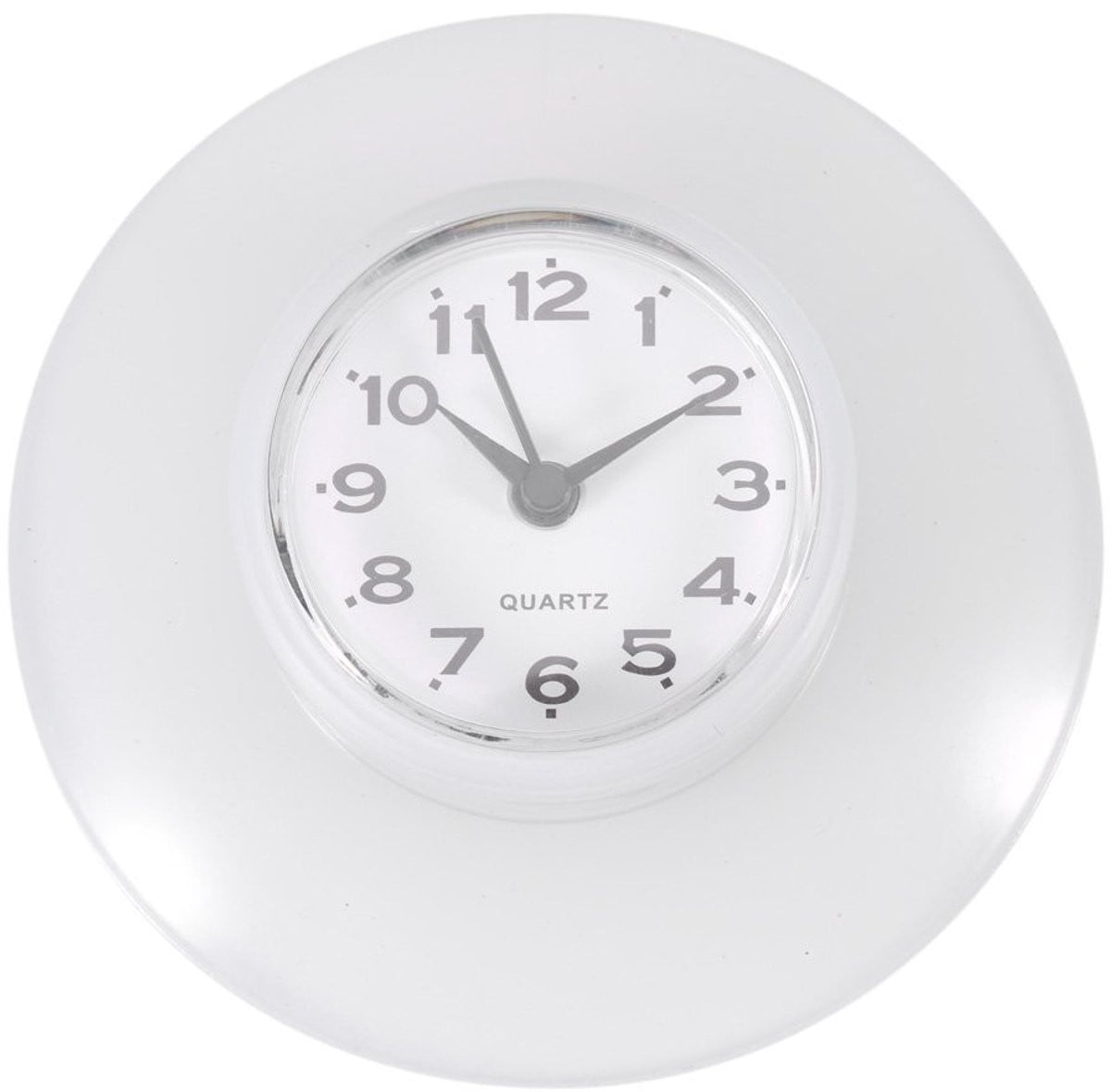 Dailygoody Wandklok Wit - Waterdicht - Ideaal voor de badkamer en douche