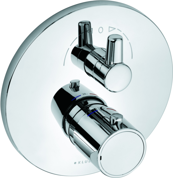 Kludi Zenta Wannenthermostat 388300545 chrom, Unterputz, Fertigmontageset