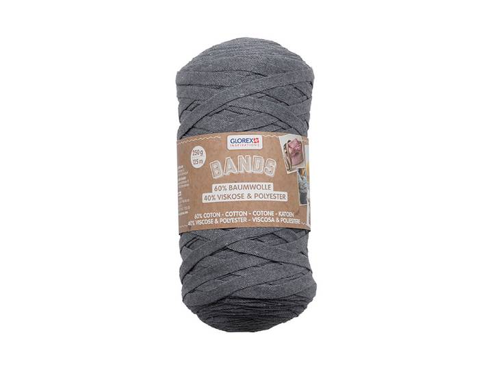 Glorex Bands Makramee Grau 250 g