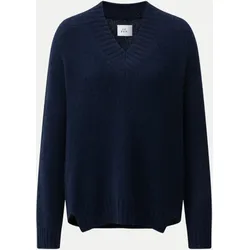 Kaschmir-Pullover Deene mit Seidenanteil Blau M