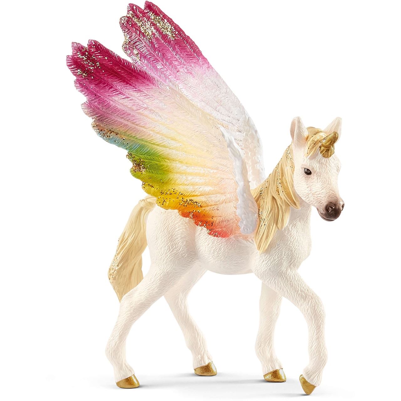 Schleich Bayala Geflügeltes Regenbogeneinhorn, Fohlen