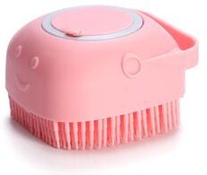 Youfap Market Soft Silicone Pet Bathing Brush Massager, Dog Cat Cleaning Grooming Supplies Shower Gel Brush pink