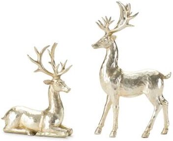 Melrose International Holiday Deer Figurine (Set of 4) - N/A