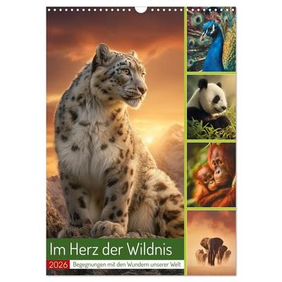 Im Herz der Wildnis (Wandkalender 2026 DIN A3 hoch), CALVENDO Monatskalender