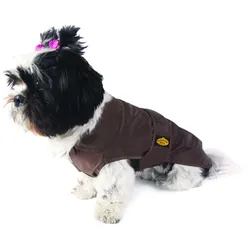 Fashion Dog Regenmantel für Hunde - Braun - 43 cm