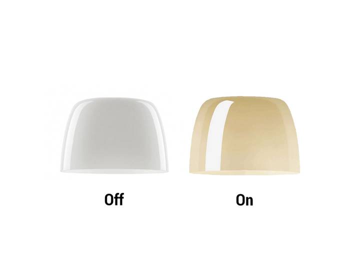 Lumiere Grande Schirm Warm Weiß - Foscarini - Glas