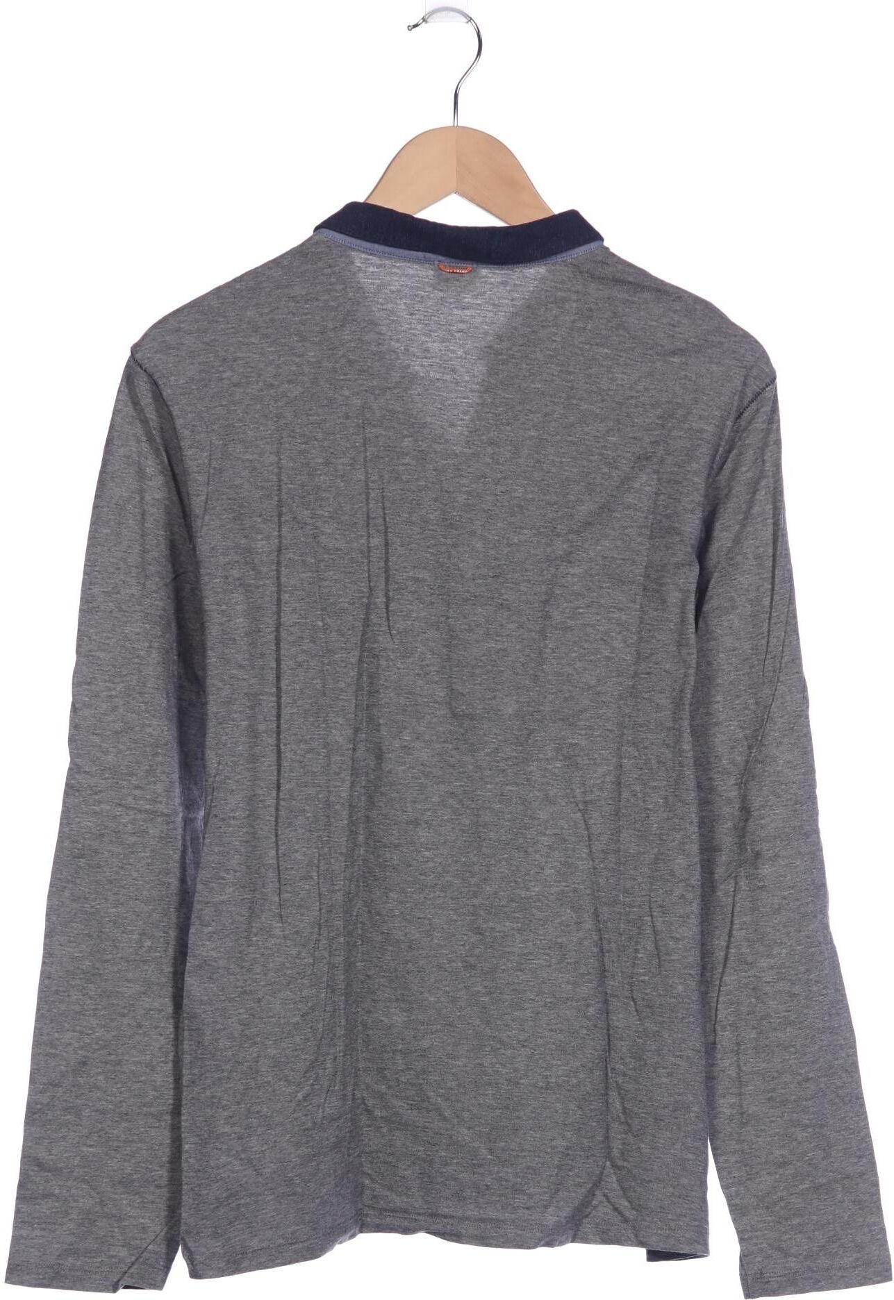 Boss Orange Herren Poloshirt, Grau, Gr. M, Baumwolle - Second Hand