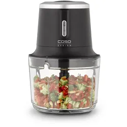 Caso Design – Chop & Go – Kabelloser Chopper – Glaskanne 1 L – USB-C