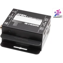 Aten VE1821 4K HDMI Cat6 Extender - Digital/Display/Video, KVM Switch, Schwarz
