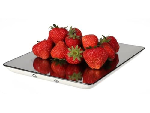 Perel Digitale Keukenweegschaal met Spiegel-effect, Max. 5 kg, LCD-scherm met Achtergrondverlichting