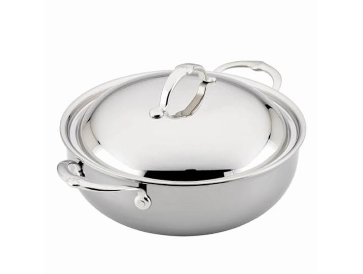 Hestan NanoBond-Kollektion – Dutch Oven aus Edelstahl, Induktionskochfeld-kompatibel, 5 Quart