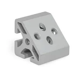Winkelverbinder, Aluminium, für Aluprofile (i-Baukasten), Eckmontage (32I-30306S-1-A-N)