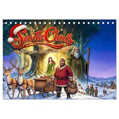 Santa Claus - Eine magische Lebensgeschichte (Tischkalender 2027 DIN A5 quer), CALVENDO Monatskalender