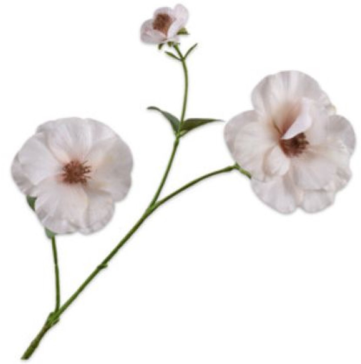 Silk-ka Kunstbloem Creme Hoogte: 72 cm - 2 stuks