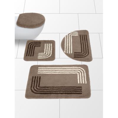 Badematte HAGEMANN Gr. 4, beige (sesam), (70cm x 120cm ), Badematten, Badematte