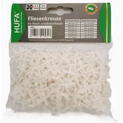 Hufa Kunststoff Fliesenkreuze weiß 2.5mm 200 Stück