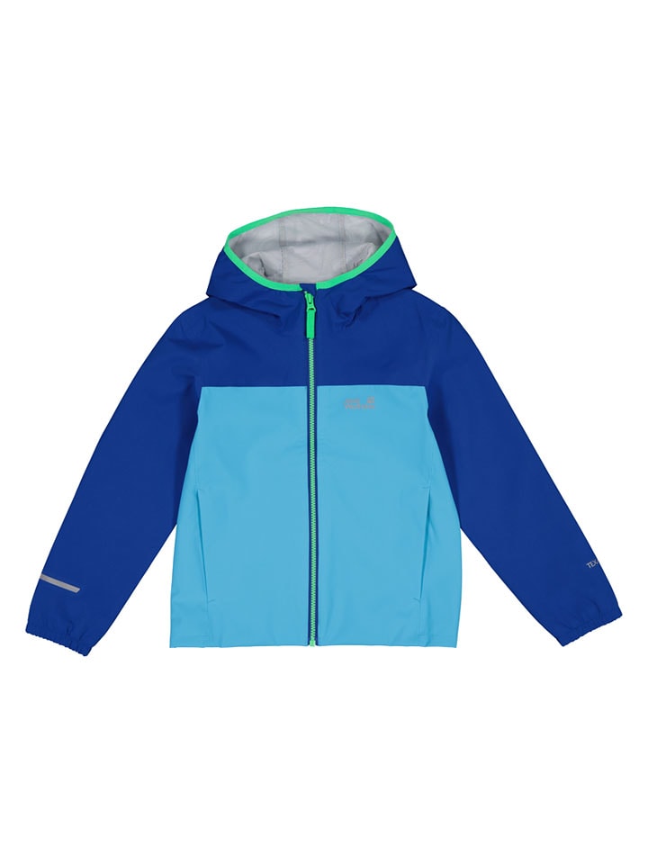 Jack Wolfskin Regenjacke "Adventuretribe" in Blau - 164