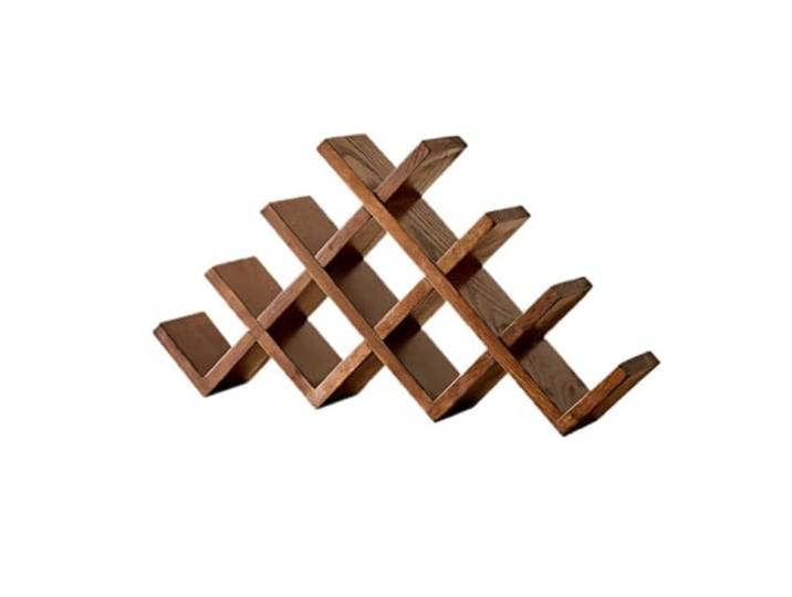 GEK208130 Weinhalter Mehrstufiges Weinregal aus Holz zur Aufbewahrung von Weinen Küche(Mittel)