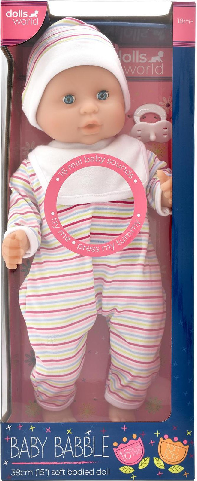 Dante DollsWorld Baby Babble Pop, 38 cm