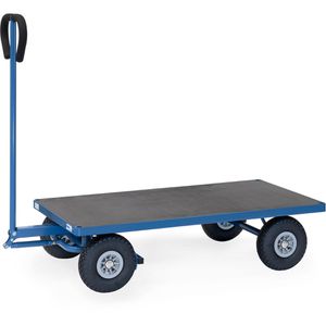 Fetra Handwagen 4002, mit Plattform, Luftbereifung, Tragkraft 500kg, 1260 x 700mm