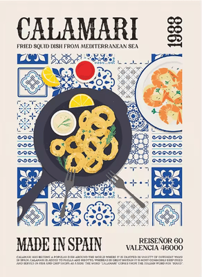 Inspire Picks Delicious Food Wall Art Canvas World Cuisine Kitchen Poster With Ravioli Ramen & Coffee 010 30x40cm No Frame