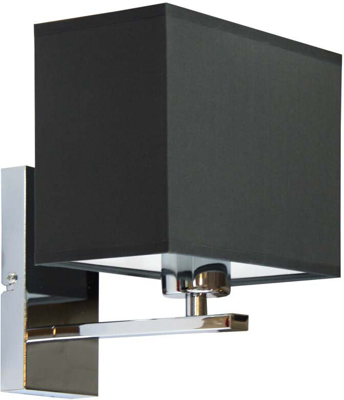 17 Stories Asavira Armed Sconce Chrome/Graphite