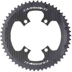 CARBON-TI Kettenblatt X-CarboRing Evo Carbon | 4-Arm LK 110 asymmetris