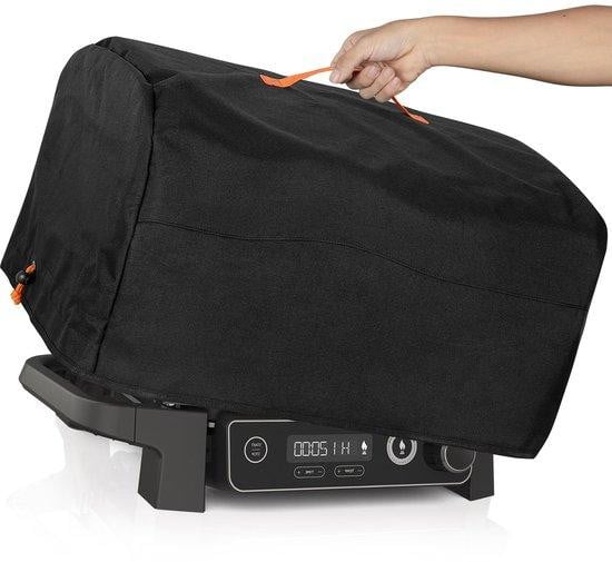 Draagbare grilltas voor houtskoolbarbecues en smokers, zwart, inclusief handgreep en binnenzak