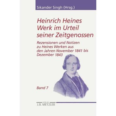 Heinrich Heines Werk im Urteil seiner Zeitgenossen, Taschenbuch von Christoph auf der Horst,Sikander Singh,Eberhard Galley,Christoph