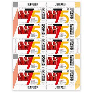 DeutschePost Briefmarken Set, 10 Stück à 95cent, Bundesverfassungsgericht, Standardbrief/Postkarte, nassklebend