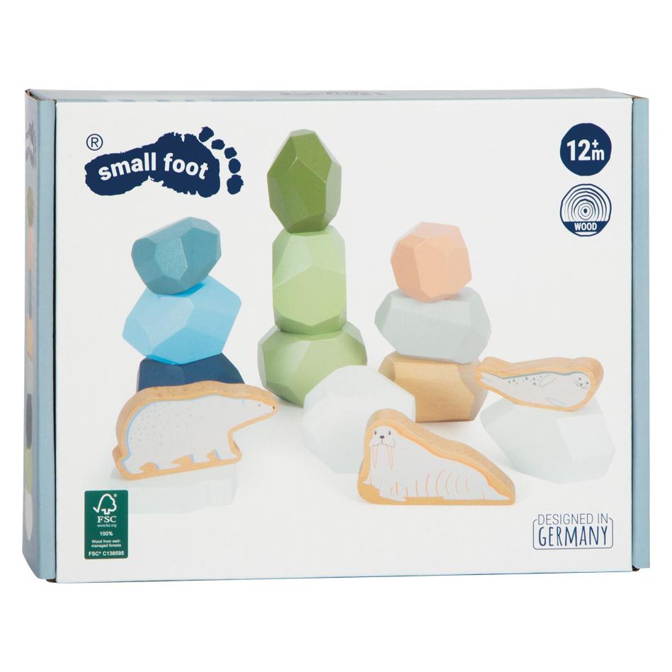 small foot Balanciersteine aus Holz "Arctic" (12440)