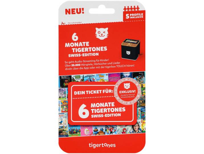 tigermedia tigertones - Ticket 6 Monate Swiss-Edition