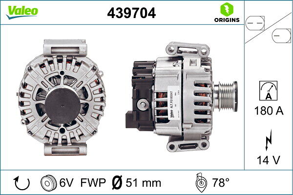 Valeo Generator New Original Part 439704 Für Mercedes