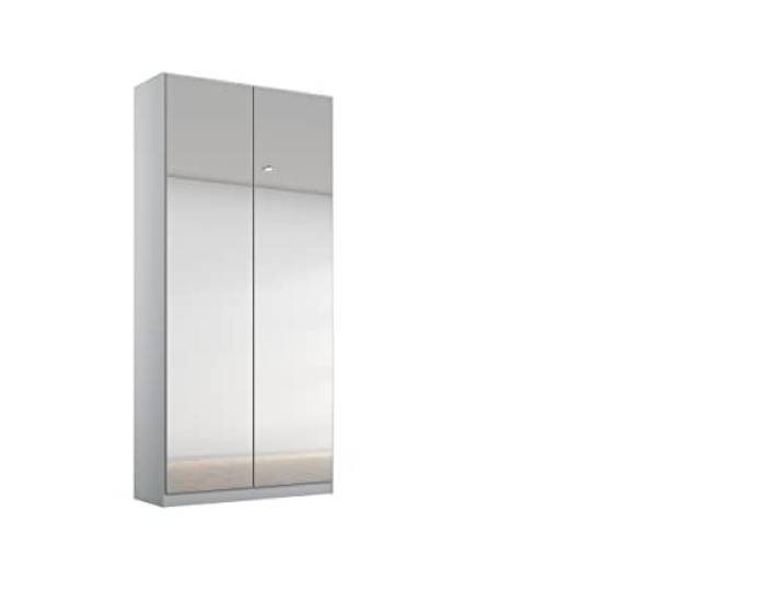 Rauch Möbel Alabama, Kleiderschrank, Farbe Seidengrau, Breite 91 cm