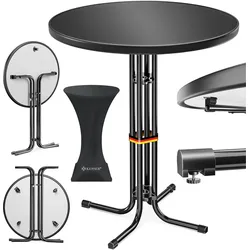 Kesser, Bartisch, Gastro Stehtisch klappbar Gastronomie Bistrotisch rund (70 x 110 cm)