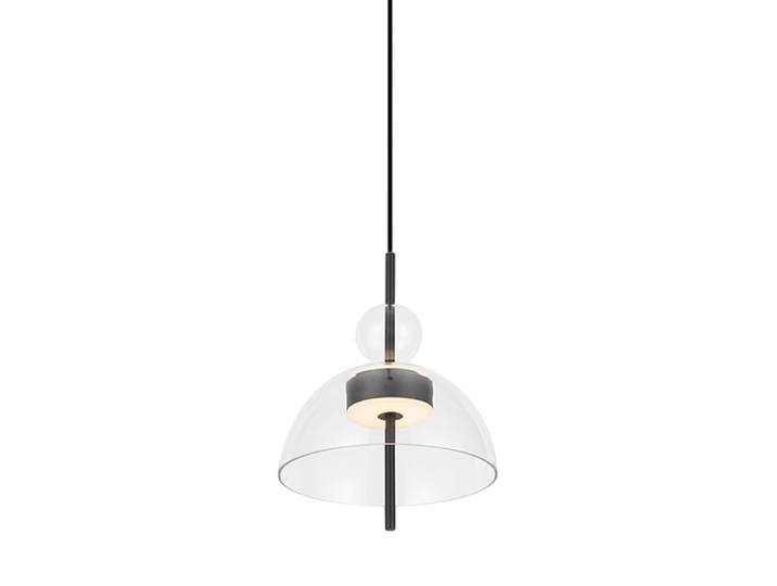 Runde LED Design Pendellampe „Bangkok“ Transparent Maytoni