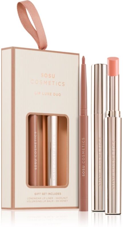 SOSU Cosmetics Lip Luxe Duo gift set for lips shade Nude