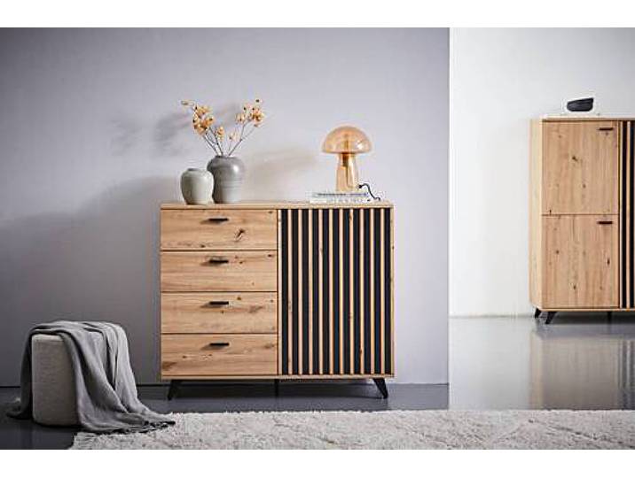 Commode Jenuk 103 x 86 x 40cm Marron/Marron
