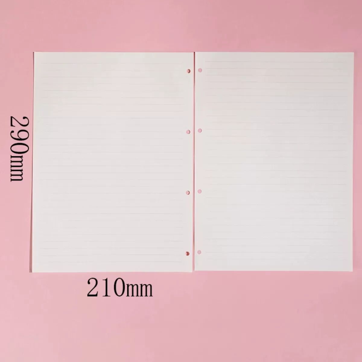 INF 5er-Pack Nachfüllblätter A4 liniert, 4-Loch, 80 Blatt 100g – wischfest, hohe Opazität