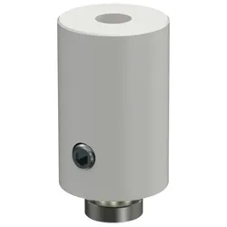 DECKENTRÄGER FÜR GARDINENSTANGEN INNENLAUF 20 mm Ø, Sonius 1-läufig, Weiß, Packung 2 Stück