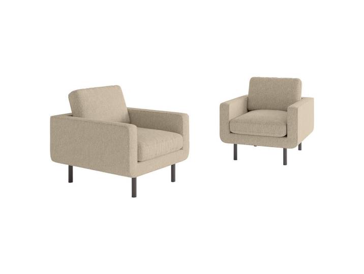 Livetastic Sessel Suburban, Beige, Metall, 70x80x92 cm, Made in EU, Wohnzimmer, Sessel, Sonstige Sessel