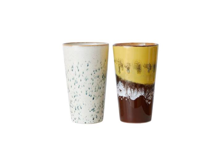 HK LIVING - Mug 70s ceramics - Multicolore - Grès émaillé