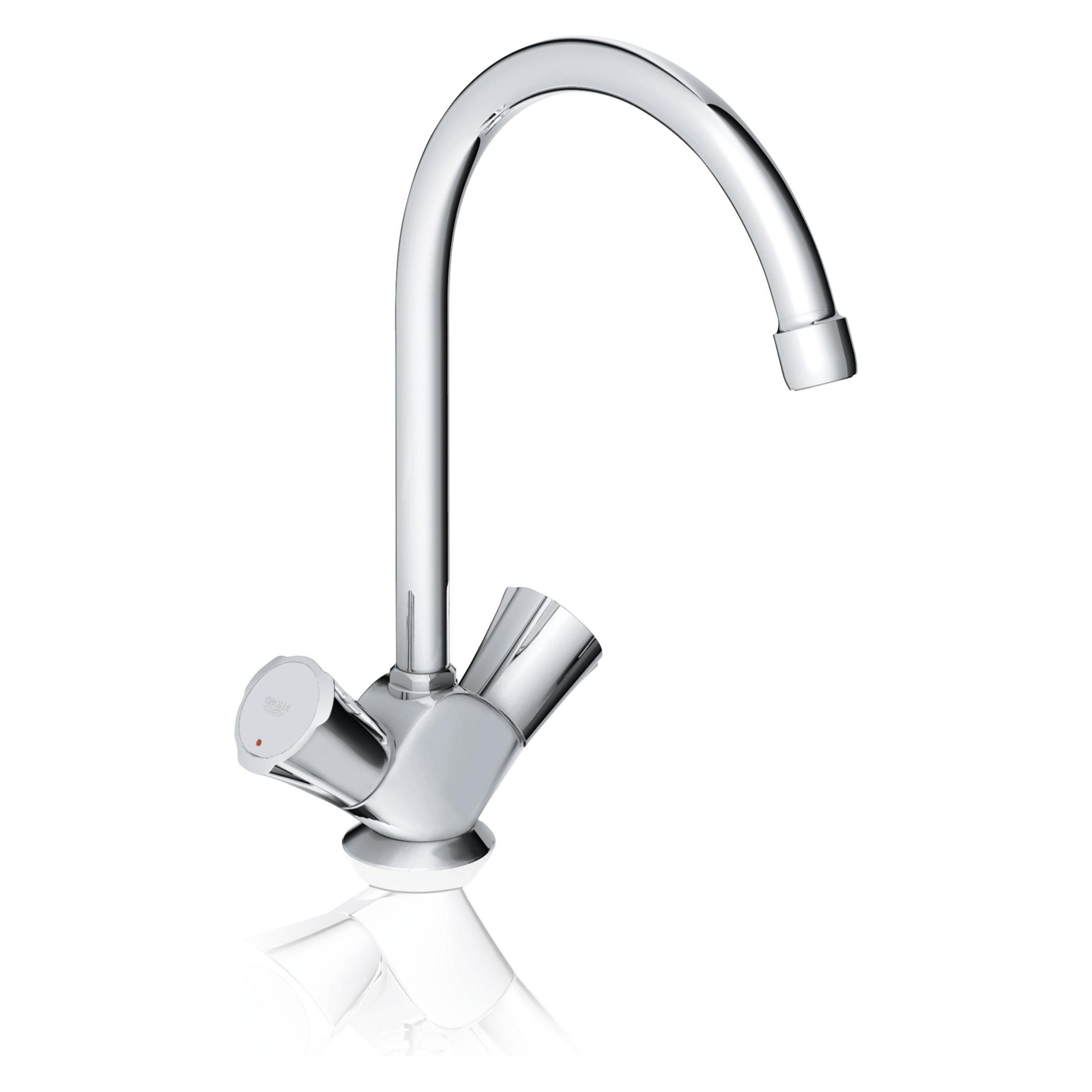Grohe Küchenarmatur mit Zweigriff GROHE Costa chrom glänzend 31831001 (31831001)