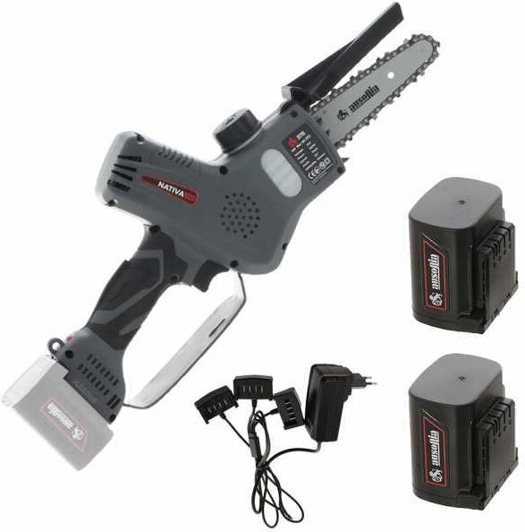 Élagueuse sur batterie Ausonia Nativa Saw - 3 Batteries de 24V 2.5Ah - Capacité de coupe 100mm