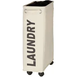 WENKO Wäschesammler Mod. Corno Beige, Wäschekorb, 43 l