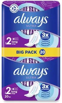 Always Ultra Pads Long (Size Two) - 20 Pack